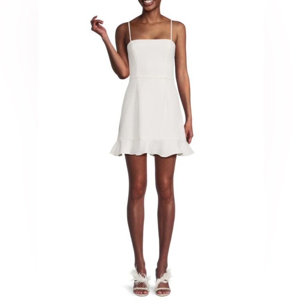 French Connection Ruffle Fit & Flare Mini Dress